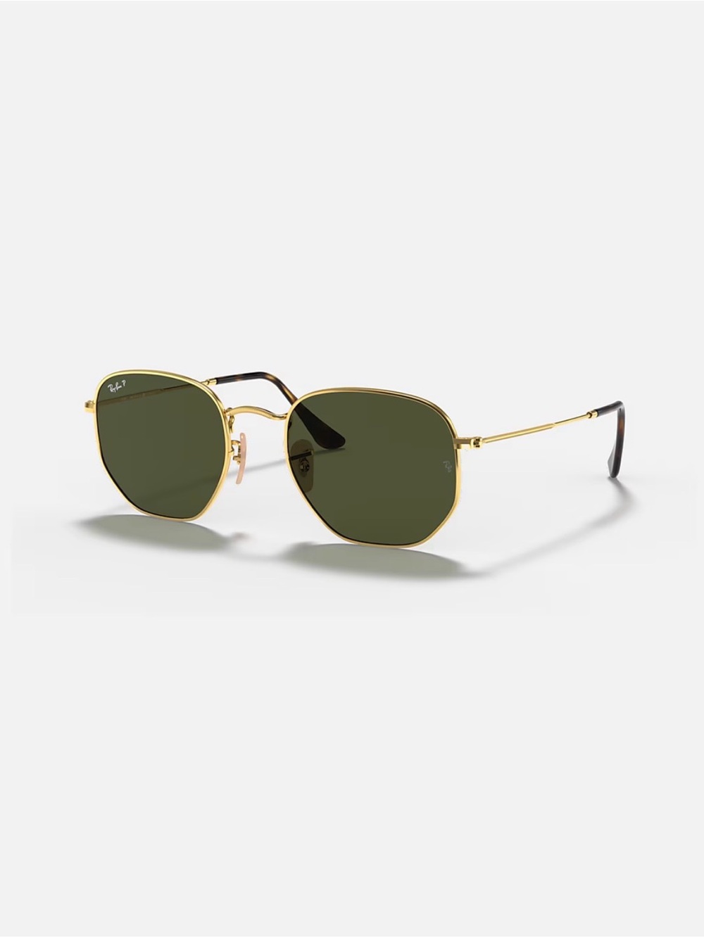 New in Box Polarized Hexagonal Gold Ray Bans